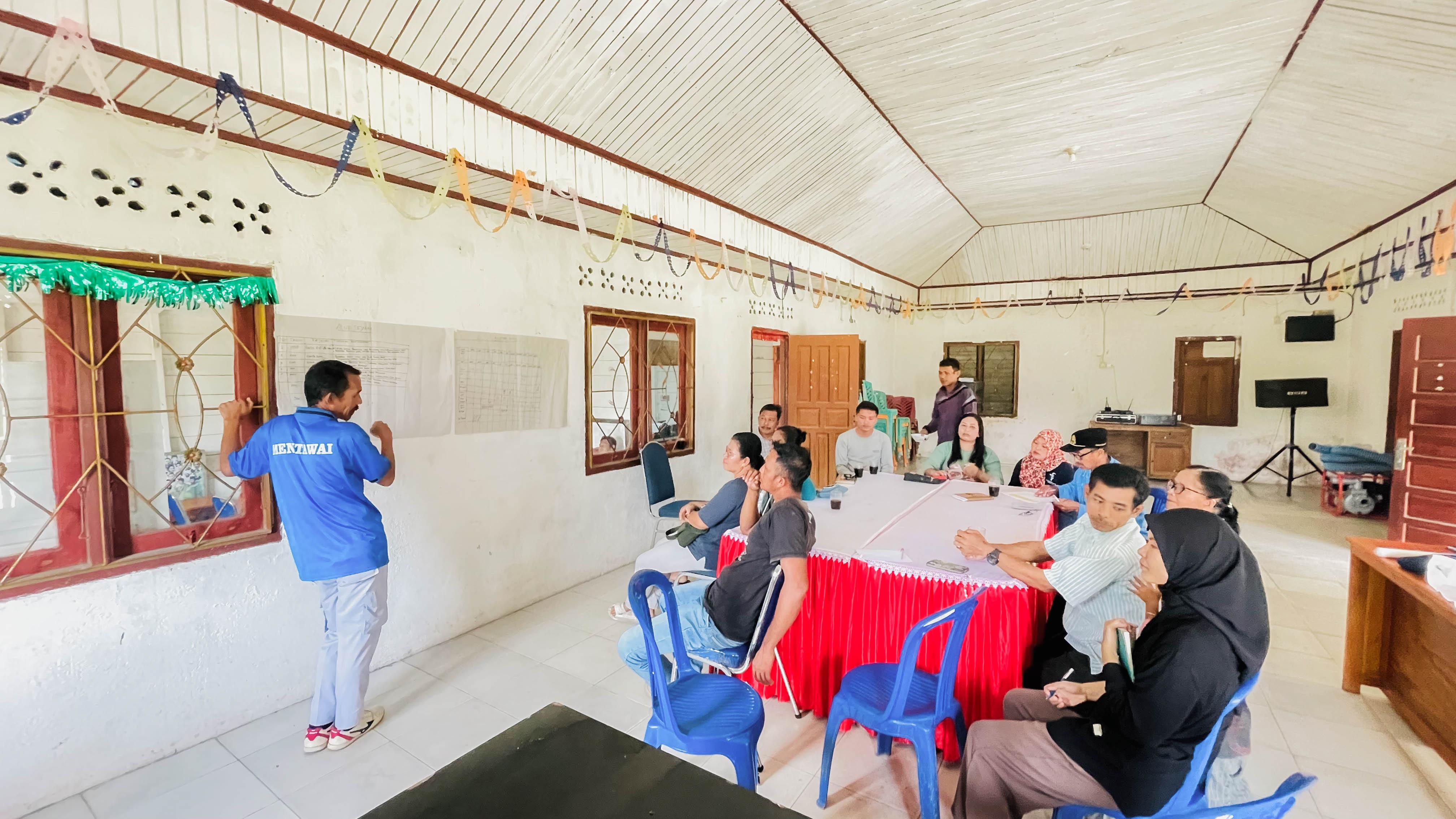 Pendampingan Penilaian Risiko Multibahaya Desa di Mentawai