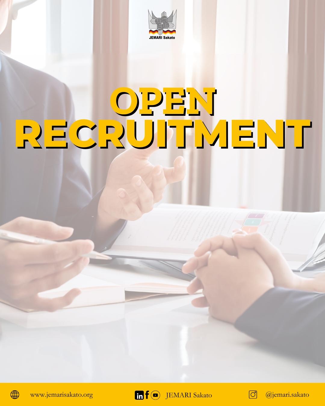 OPEN RECRUITMENT