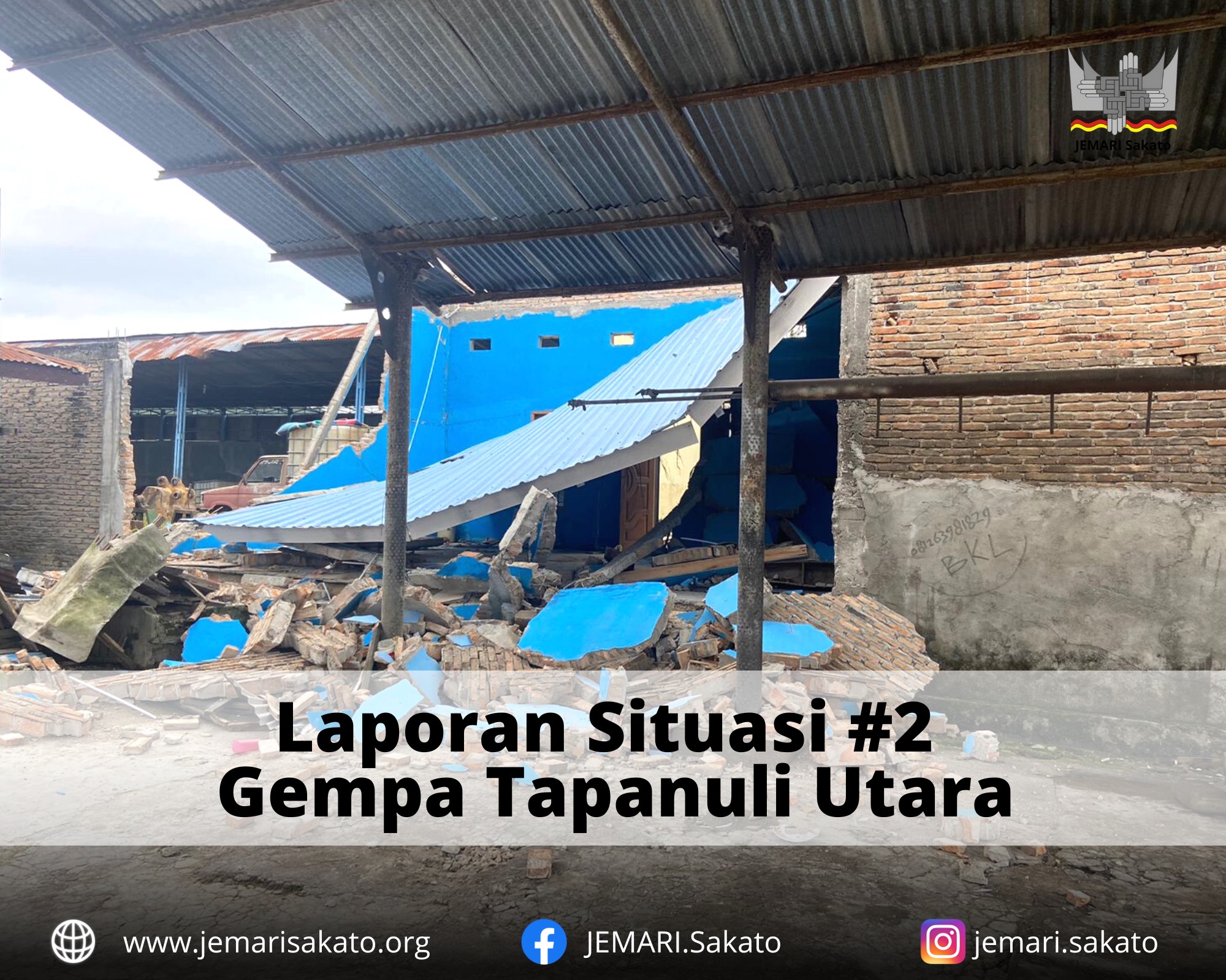 Update Kondisi Terkini Gempa Tapanuli Utara  2 Oktober jam 13.00