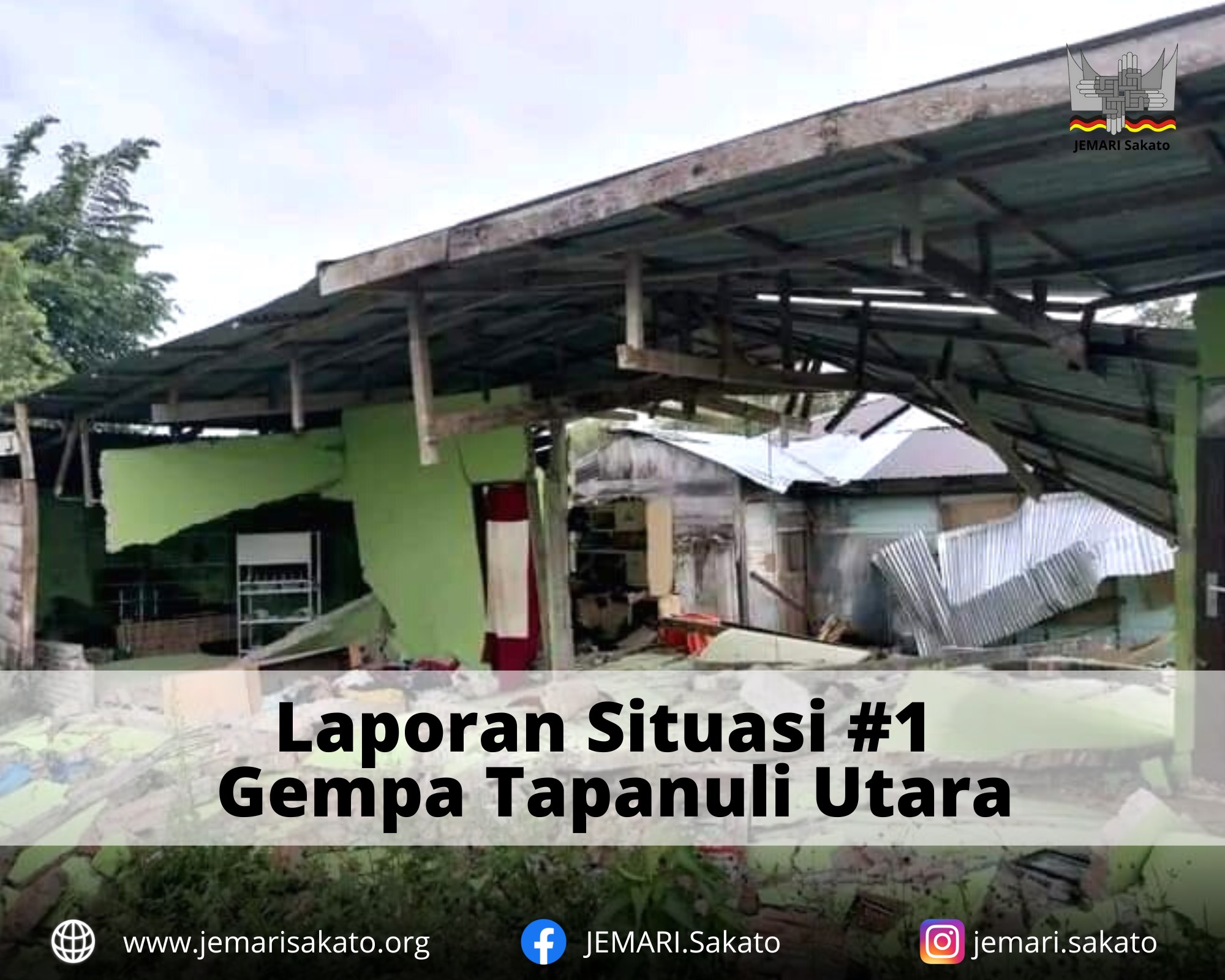 Update Kondisi Terkini Gempa Tapanuli Utara 1 Oktober jam 20.00