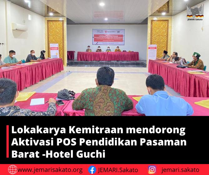 Dinas Pendidikan Pasaman Barat bersama JEMARI Sakato aktifkan POS Pendidikan dalam Situasi Darurat Bencana