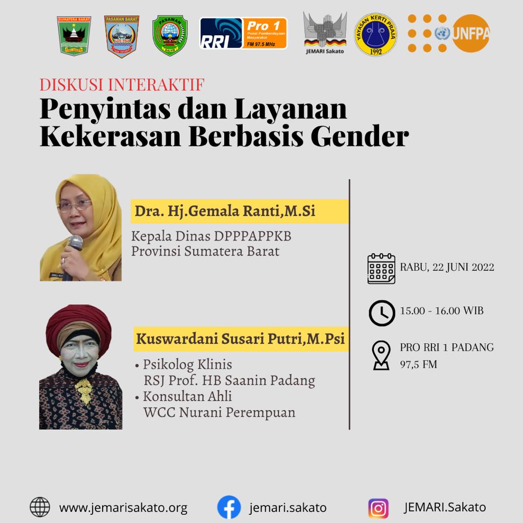 Diskusi Interaktif : Penyintas dan Layanan Kekerasan Berbasis Gender