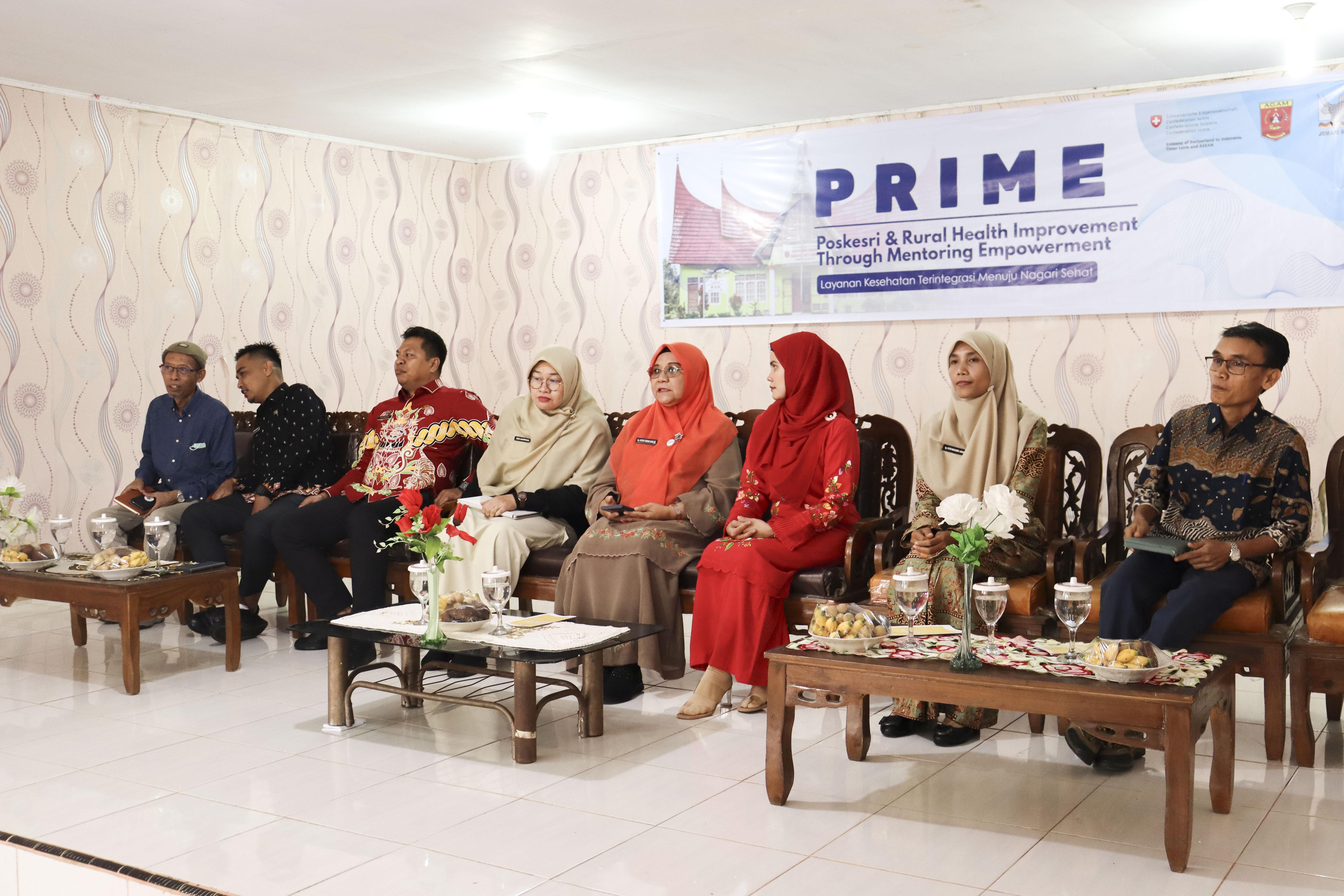 Ketua TP Posyandu Agam Bersama JEMARI Sakato Resmikan Program PRIME untuk Penguatan Kader dan Layanan Kesehatan Nagari Canduang Koto Laweh